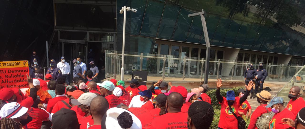 Peaceful march to Mc cain food 